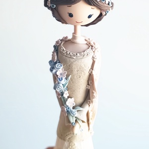 Virágos angyal (55 cm) - otthon & életmód - dekoráció - dísztárgy - Meska.hu