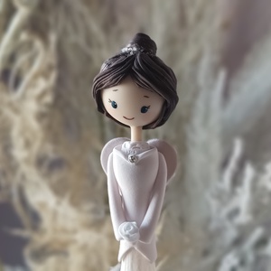 Angyal rózsával - otthon & életmód - dekoráció - dísztárgy - Meska.hu