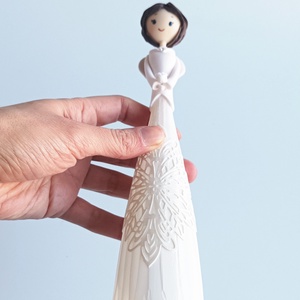 Angyal rózsával - otthon & életmód - dekoráció - dísztárgy - Meska.hu