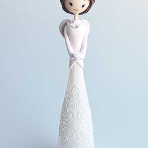 Angyal rózsával - otthon & életmód - dekoráció - dísztárgy - Meska.hu