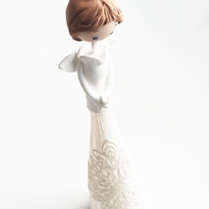 Angyal (hófehér) - otthon & életmód - dekoráció - dísztárgy - Meska.hu