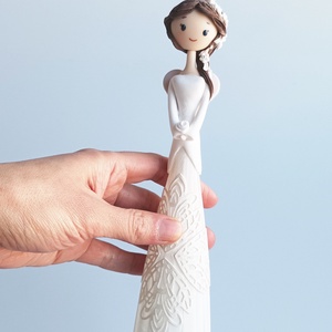 Angyal virág fejdísszel - otthon & életmód - dekoráció - dísztárgy - Meska.hu