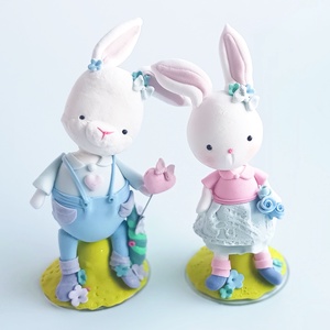 Nyuszi pár - Meska.hu