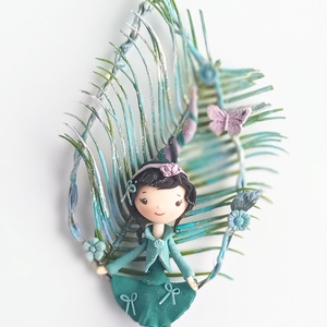 Tündéres dekoráció pillangóval - otthon & életmód - dekoráció - ajtó- és ablak dekoráció - ajtódísz & kopogtató - Meska.hu