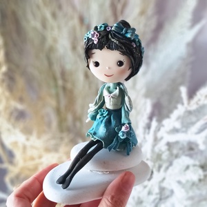 Kislány kavicson - otthon & életmód - dekoráció - dísztárgy - Meska.hu