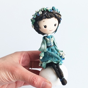 Kislány kavicson - otthon & életmód - dekoráció - dísztárgy - Meska.hu