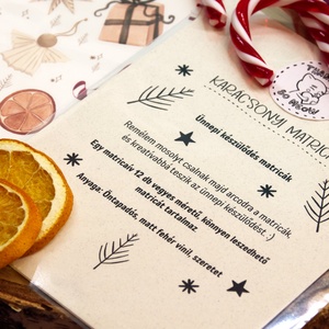 Karácsonyi hangulat, készülődés matrica, matricaív (12 db/ív) - otthon & életmód - papír, írószer - matrica, matrica csomag - Meska.hu