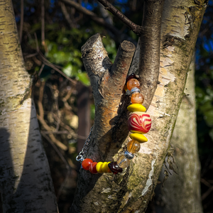 SOLS BARN - Replika viking üveggyöngy karkötő ásványokkal (történelmi ihletésű) - ékszer - karkötő - gyöngyös karkötő - Meska.hu