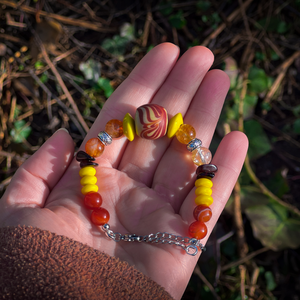 SOLS BARN - Replika viking üveggyöngy karkötő ásványokkal (történelmi ihletésű) - ékszer - karkötő - gyöngyös karkötő - Meska.hu