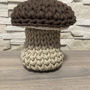 Horgolt Gomba tároló, Otthon & Életmód, Dekoráció, Asztal és polc dekoráció, Horgolt & Csipketerítő, Horgolás, MESKA