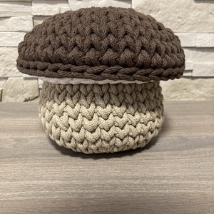 Horgolt Gomba tároló nagy, Otthon & Életmód, Dekoráció, Asztal és polc dekoráció, Horgolt & Csipketerítő, Horgolás, MESKA