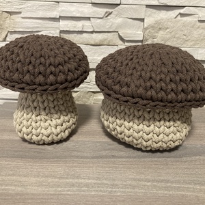 Horgolt Gomba tároló nagy - otthon & életmód - dekoráció - asztal és polc dekoráció - horgolt & csipketerítő - Meska.hu