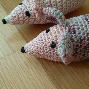 Horgolt egérkék - játék & sport - plüssállat & játékfigura - egér - Meska.hu