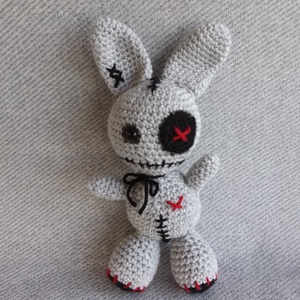 Zombi Woodoo nyuszi  - játék & sport - plüssállat & játékfigura - nyuszi - Meska.hu