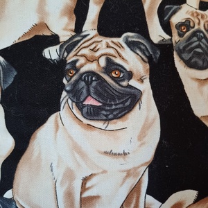 Mopsz kutyusos  párna  - otthon & életmód - babaszoba, gyerekszoba - baba ágynemű - Meska.hu