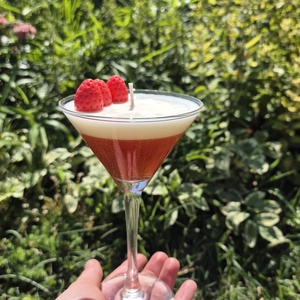 Epres martini koktél üvegpohárban - otthon & életmód - gyertya, illat, aroma - gyertya - Meska.hu