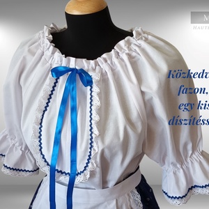 Női buggyos ujjú díszített, népi húzott blúz néptánchoz is - Meska.hu