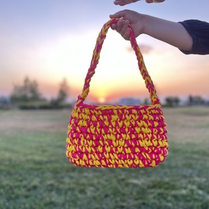 Horgolt táska , Táska & Tok, Kézitáska & válltáska, Válltáska, Horgolás, MESKA