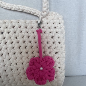 Loop Virág alakú charm - táska & tok - kulcstartó & táskadísz - táskadísz - Meska.hu