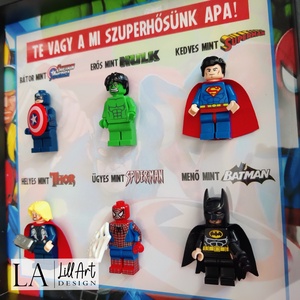 LEGO-s szuperhősös ajándék apáknak, papáknak - otthon & életmód - dekoráció - dísztárgy - Meska.hu