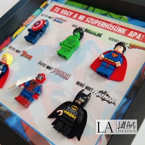 LEGO-s szuperhősös ajándék apáknak, papáknak - otthon & életmód - dekoráció - dísztárgy - Meska.hu