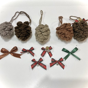 Toboz karácsonyfa dísz szett - karácsony - karácsonyi lakásdekoráció - karácsonyfadíszek - Meska.hu