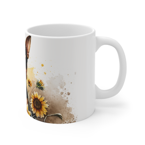 Pincser kerámia bögre napraforgó mintával 300 ml - otthon & életmód - konyhafelszerelés, tálalás - tálalás - bögre & csésze - Meska.hu