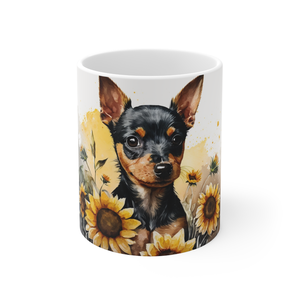 Pincser kerámia bögre napraforgó mintával 300 ml, Otthon & Életmód, Konyhafelszerelés, tálalás, Tálalás, Bögre & Csésze, Kerámia, MESKA