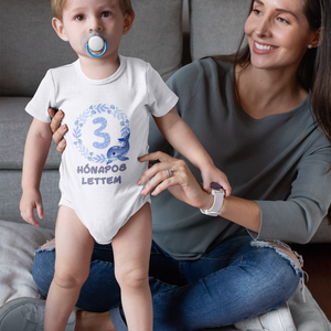 Kék bálna Hónapos mérföldkő body kisbabáknak, bébi rugdalózó egyedi hónapszámmal - játék & sport - baba & babaház - játékbaba, babakellék - Meska.hu