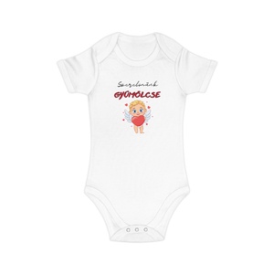 Szerelmünk gyümölcse baby body kisbabáknak, bébi rugdalózó - játék & sport - baba & babaház - játékbaba, babakellék - Meska.hu