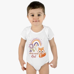 Büszke vagyok rád cuki rókás baby body kisbabáknak, bébi rugdalózó, Játék & Sport, Baba & babaház, Játékbaba, babakellék, , MESKA