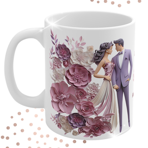 Esküvői köszönő ajándék bögre, esküvői vendég ajándék, Esküvői emlékörző bögre, Esküvő, Emlék & Ajándék, Köszönőajándék, Kerámia, MESKA