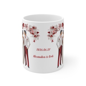 Esküvői köszönő ajándék bögre, esküvői vendég ajándék, Esküvői emlékörző bögre - esküvő - emlék & ajándék - köszönőajándék - Meska.hu