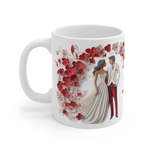 Esküvői köszönő ajándék bögre, esküvői vendég ajándék, Esküvői emlékörző bögre, Esküvő, Emlék & Ajándék, Köszönőajándék, Kerámia, MESKA