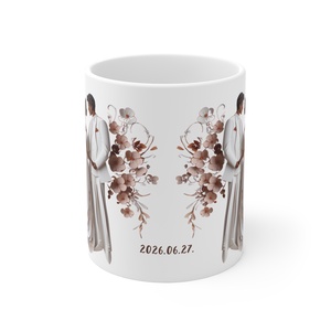 Esküvői köszönő ajándék bögre, esküvői vendég ajándék, Esküvői emlékörző bögre - esküvő - emlék & ajándék - köszönőajándék - Meska.hu