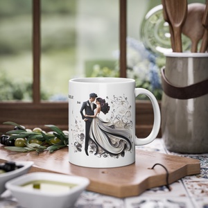 Esküvői köszönő ajándék bögre, esküvői vendég ajándék, Esküvői emlékörző bögre - esküvő - emlék & ajándék - köszönőajándék - Meska.hu