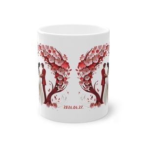 Esküvői köszönő ajándék bögre, esküvői vendég ajándék, Esküvői emlékörző bögre - esküvő - emlék & ajándék - köszönőajándék - Meska.hu