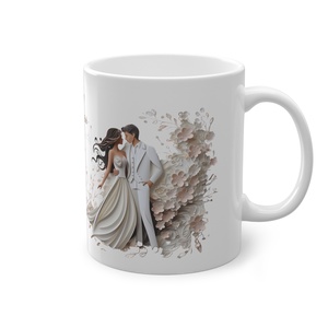 Esküvői köszönő ajándék bögre, esküvői vendég ajándék, Esküvői emlékörző bögre - esküvő - emlék & ajándék - köszönőajándék - Meska.hu