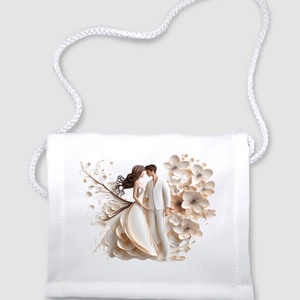 Esküvői köszönő ajándék tarisznya, esküvői vendég ajándék, Esküvői emlékörző tarisznya, Esküvő, Emlék & Ajándék, Köszönőajándék, Kerámia, MESKA