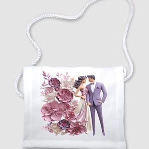 Esküvői köszönő ajándék tarisznya, esküvői vendég ajándék, Esküvői emlékörző tarisznya, Esküvő, Emlék & Ajándék, Köszönőajándék, Kerámia, MESKA