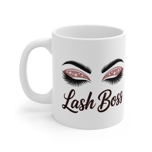 Lash Boss - Szempilla főnök bögre szempillaépítőknek, szempilla stylistoknak - otthon & életmód - konyhafelszerelés, tálalás - tálalás - bögre & csésze - Meska.hu