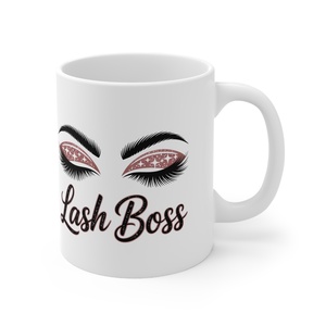 Lash Boss - Szempilla főnök bögre szempillaépítőknek, szempilla stylistoknak - otthon & életmód - konyhafelszerelés, tálalás - tálalás - bögre & csésze - Meska.hu