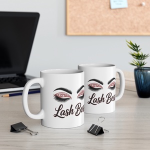 Lash Boss - Szempilla főnök bögre szempillaépítőknek, szempilla stylistoknak - otthon & életmód - konyhafelszerelés, tálalás - tálalás - bögre & csésze - Meska.hu