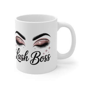 Lash Boss - Szempilla főnök bögre szempillaépítőknek, szempilla stylistoknak - otthon & életmód - konyhafelszerelés, tálalás - tálalás - bögre & csésze - Meska.hu