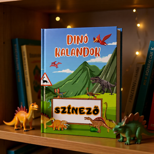 Dínó kalandok - Dinoszauruszos színező gyerekeknek � 51 oldalas letölthető PDF - otthon & életmód - papír, írószer - színező - Meska.hu