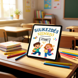 Iskolakezdős Színező Gyerekeknek � Elsősöknek és Végzős Ovisokna - 30 oldal - Letölthető PDF - otthon & életmód - papír, írószer - színező - Meska.hu
