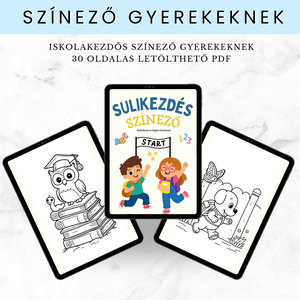 Iskolakezdős Színező Gyerekeknek � Elsősöknek és Végzős Ovisokna - 30 oldal - Letölthető PDF - Meska.hu