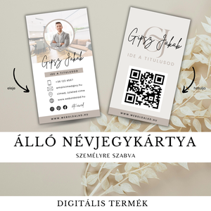 Személyre Szabott Névjegykártya Tervezés � Álló vagy Fekvő - Fotóval, Logóval, QR kóddal, Otthon & Életmód, Papír, írószer, Névjegykártya, Fotó, grafika, rajz, illusztráció, MESKA