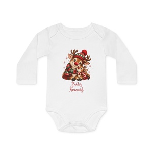 Boldog Karácsonyt Baba Body � Aranyos Karácsonyi Hosszú Ujjú Body, Ajándék Babáknak - baba - mama - babaruházat - baba body - Meska.hu