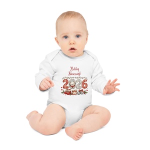 Boldog Karácsonyt Baba Body � Aranyos Karácsonyi Hosszú Ujjú Body, Ajándék Babáknak - baba - mama - babaruházat - baba body - Meska.hu